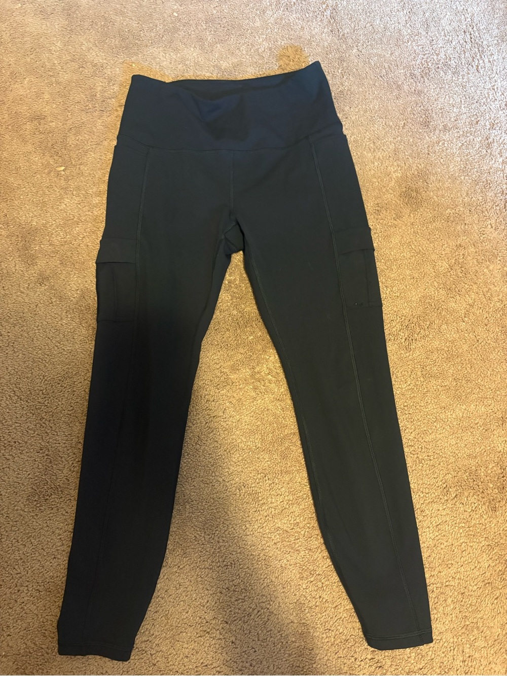 Avalanche Black High-Waist Leggings with Side Pockets